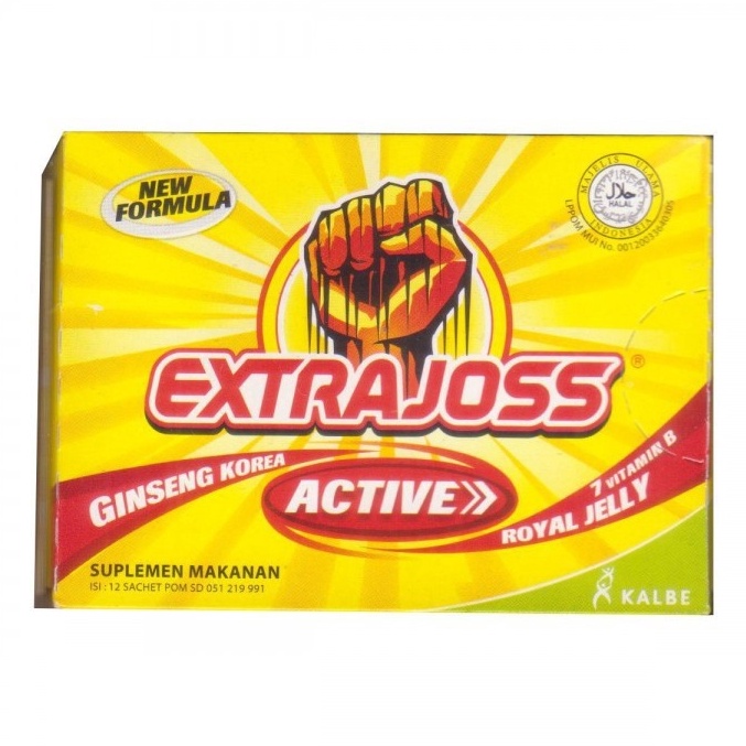 

Readystock ☘️MUMTAAZZTORE☘️ KALBE ExtraJoss Extra Joss Active [12s x 4gr] Baru