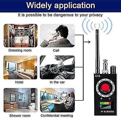 Signal Detector Anti Spy Detector Camera Rf K18 Audio Bug Finder Gps