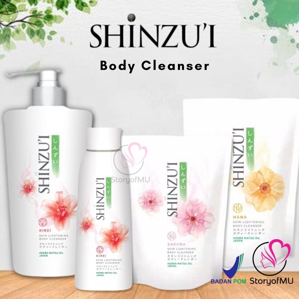 Readystock SHINZUI Skin Lightening Body Cleanser 200ml | 250ml | 420ml Refill | 480ml | 900ml Sabun 