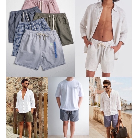 Harga Heboh Anko Linen Oxford Short Pants.