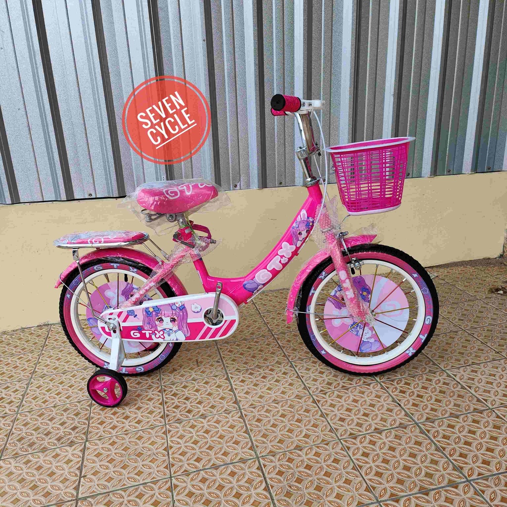 sepeda mini keranjang anak hello kitty and barbie GTX BIKE ukuran 16 dan 18inch