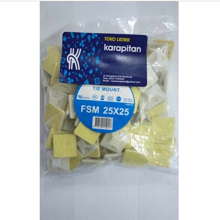 

Terlaris Pengikat Kabel/Tie Mount 25 X 25