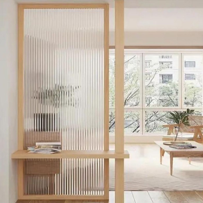 [Wall] Ready Fluted Reeded Moru Glass Window Sticker Sticker Kaca Fluted [Lucu]