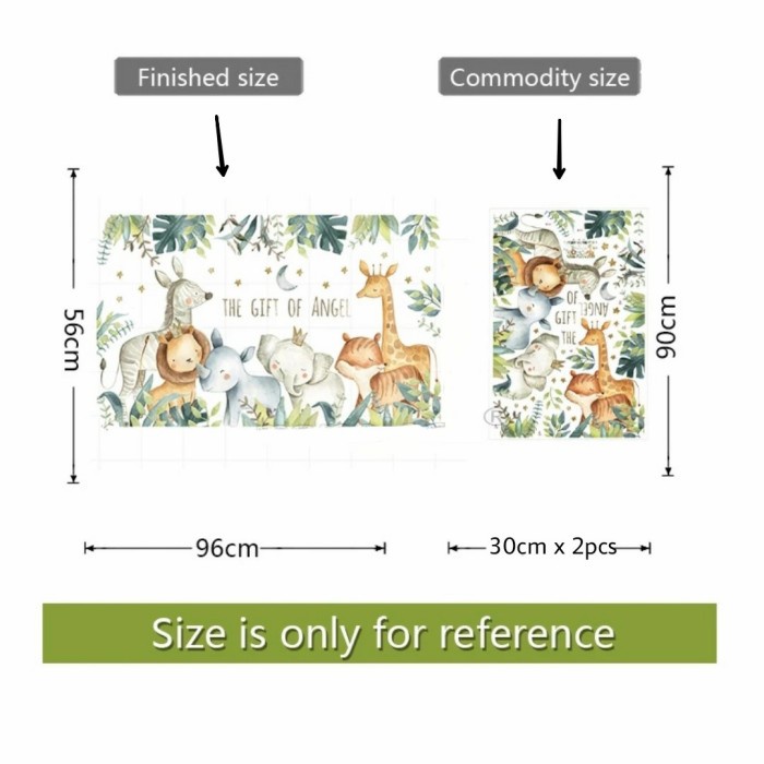 [Wall] Stiker Dinding Premium Design Animal Binatang Anak Nursery Decoration [Lucu]
