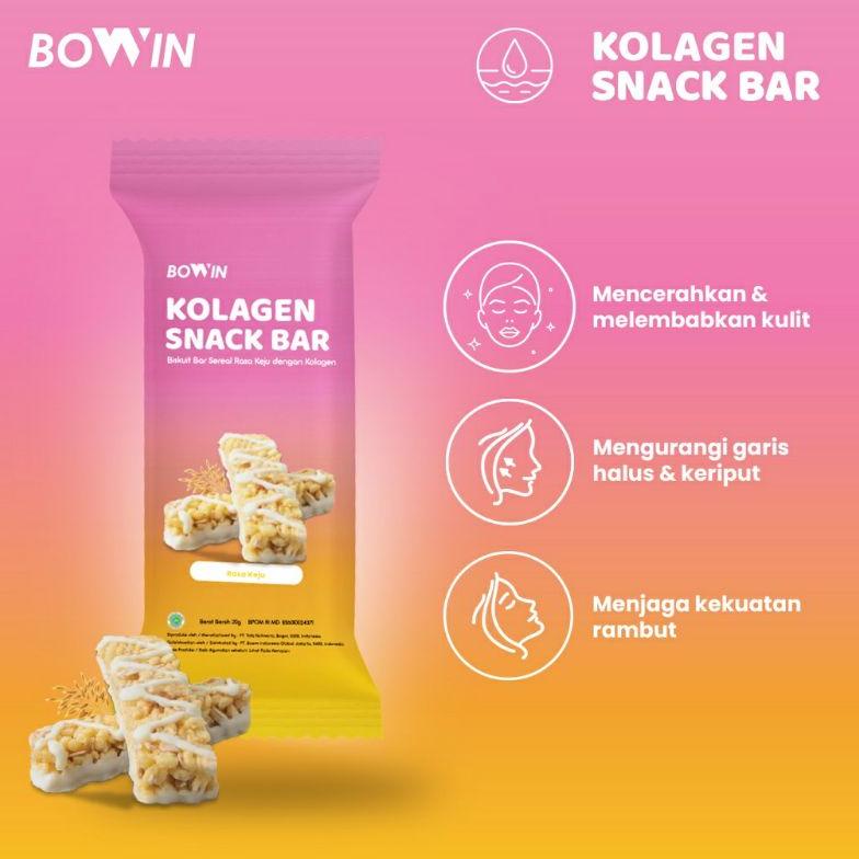 

Viral Bowin Kolagen Bar 1.000Mg (1 Box = 12Pcs) - Sereal Oat Tinggi Serat Snack Sehat Rendah Gula & Kalori