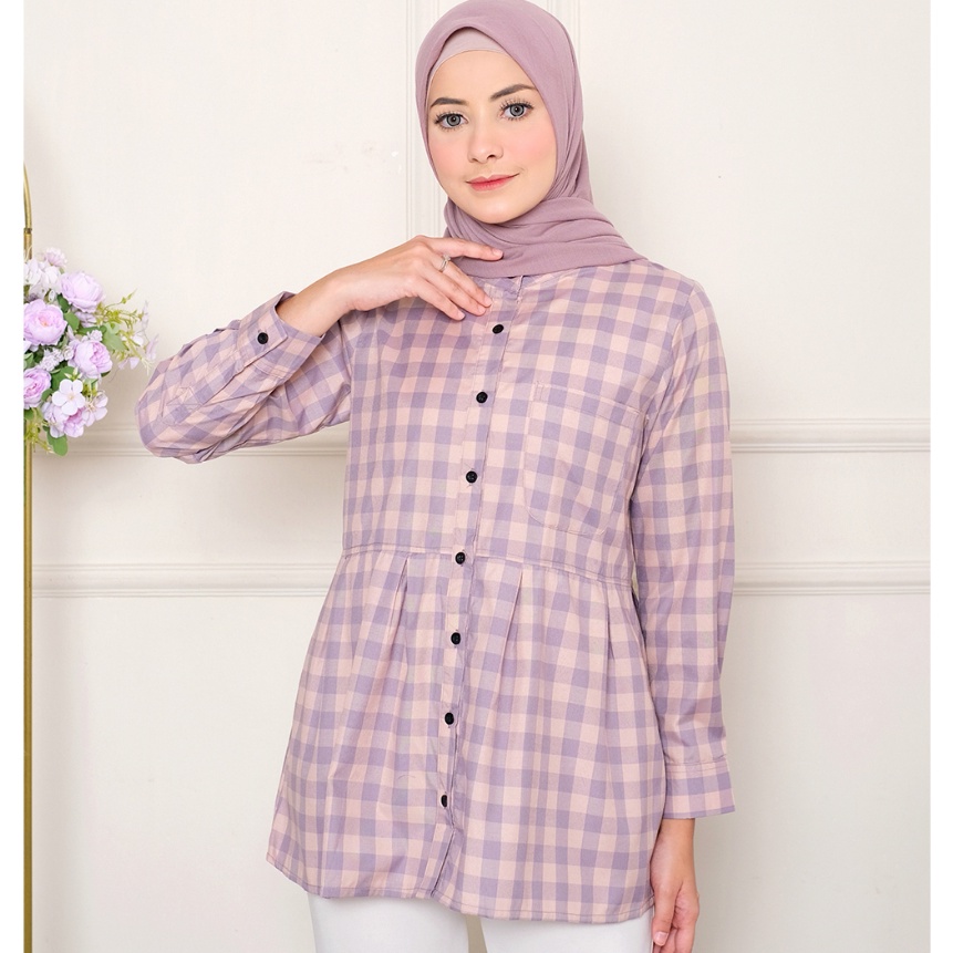 [E-X❦»T] COD [M, L, XL, XXL] ORIGINAL Ayesa Motif Sku ke 1 - Pakaian Kemeja Wanita Terbaru by Hijab 