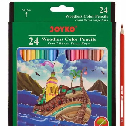 

(㊛KST/✯> Joyko Pensil Warna 24 Warna Panjang CP-104 / siap.dikirim.