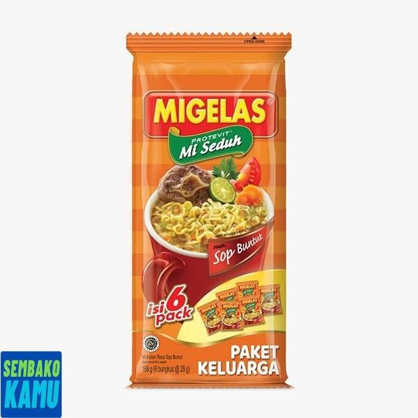 

Migelas Mie Rasa Sop Buntut 6 pcs x 28 gr