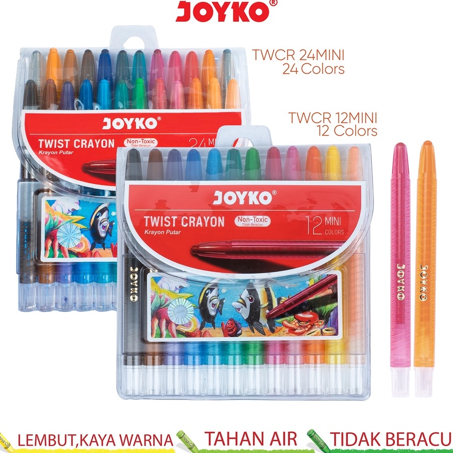 

(☼-TKT♡> Krayon Putar Mini Twist Crayon Joyko TWCR - super.keren!