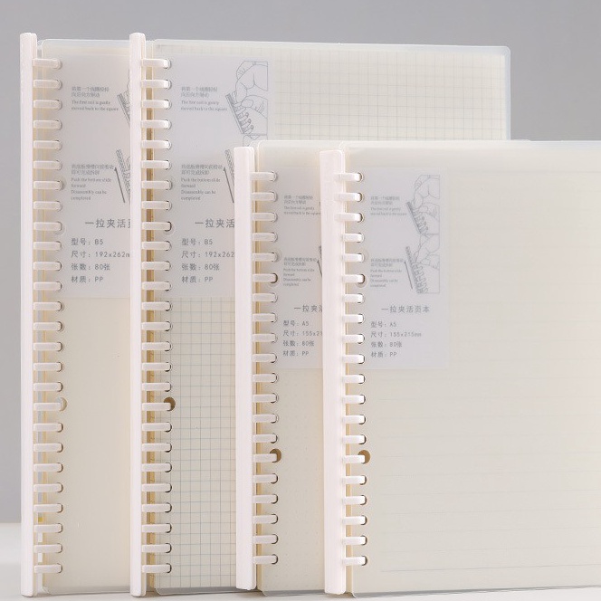 

[G-✯T☆K] Binder Note Spiral Ring Model ( Garis, Polos, Dotted , & Grid ) A5 & B5 - 80 lembar /muurah..