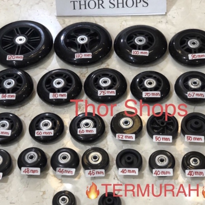 (L㊚.♪SV] 1 pcs Roda koper pengganti replacement luggage wheel terviral..