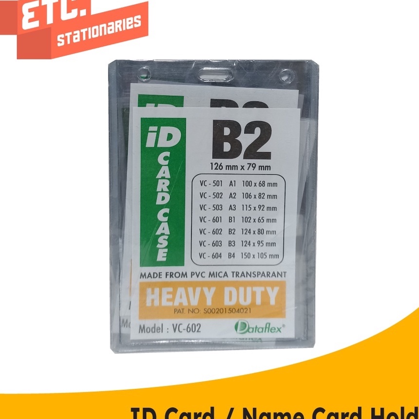 

(N◆K㊖ U> Dataflex ID Card B2 Case Plastik Mika / Name Tag Holder VC-602 / siapp.dikirim..