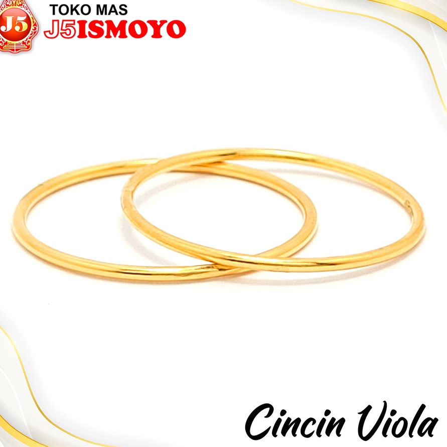 [H5✉/S✯) Cincin Emas Viola Model Best Seller , Cincin Pria Wanita, Cincin Korea Style J5 Ismoyo- ber