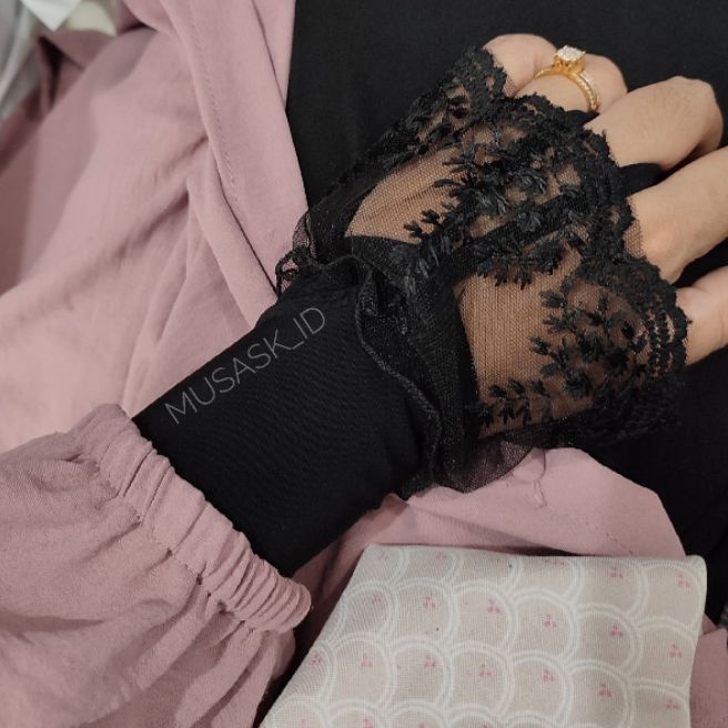 [K-R☀☼4> HANDSOCK CINCIN RENDA BESAR / HANDSOCK RENDA PENGANTIN- paasti.dikirim..
