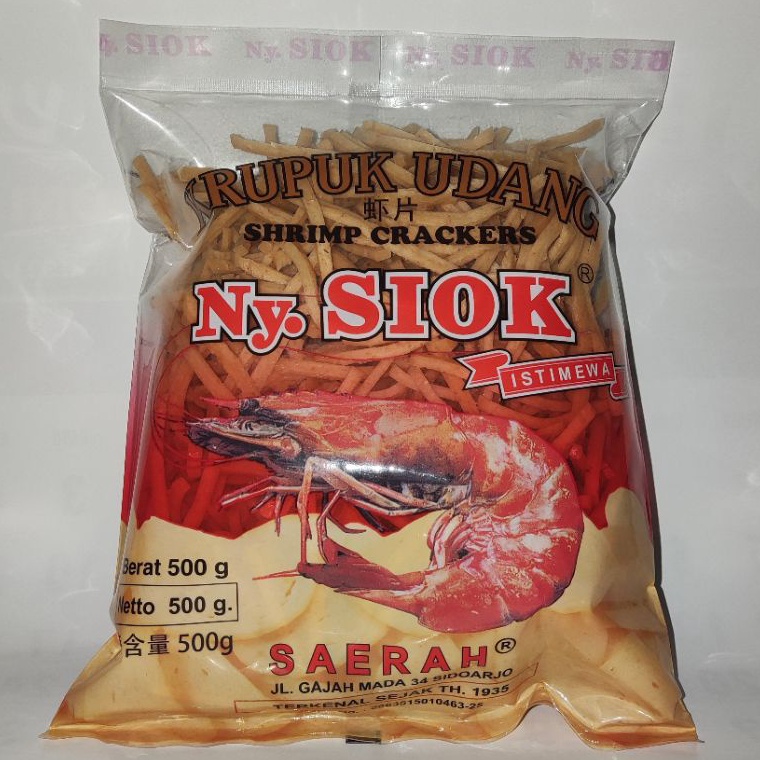 

Promo 4.4 Krupuk Udang Stick Ny Siok 500 Gram Krupuk Nyonya Siok