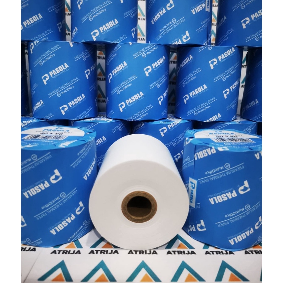 

[W6✪/Kご> Kertas Thermal Struk Kasir 80 x 80 Pasola . Thermal Paper Roll 80x80- superr.keren.