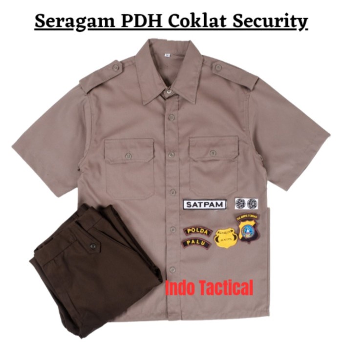 Murah Seragam PDH Satpam Cream Terbaru 2022, Setelan Security Cream Terbaru NON COD