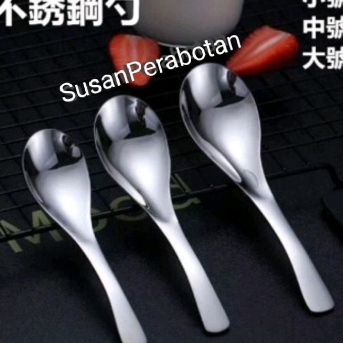 [VX➤.15ご> (6 Pcs) GLANZ SUPER TEBAL/Sendok Bebek Korea 2 Model/Sendok Bebek/Sendok Kuah/Sendok Es Bu