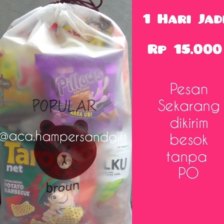 

MMGR7405 Snack ulang tahun anak murah / paket hampers anak murah / paket Snack ulang tahun anak