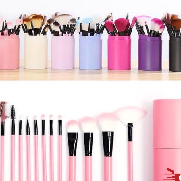 (E-K❣✉P> OSM JKT K173 Kuas Make Up Tabung 12 in 1 / Make Up Tools / Alat Make Up / Brush Make up Set