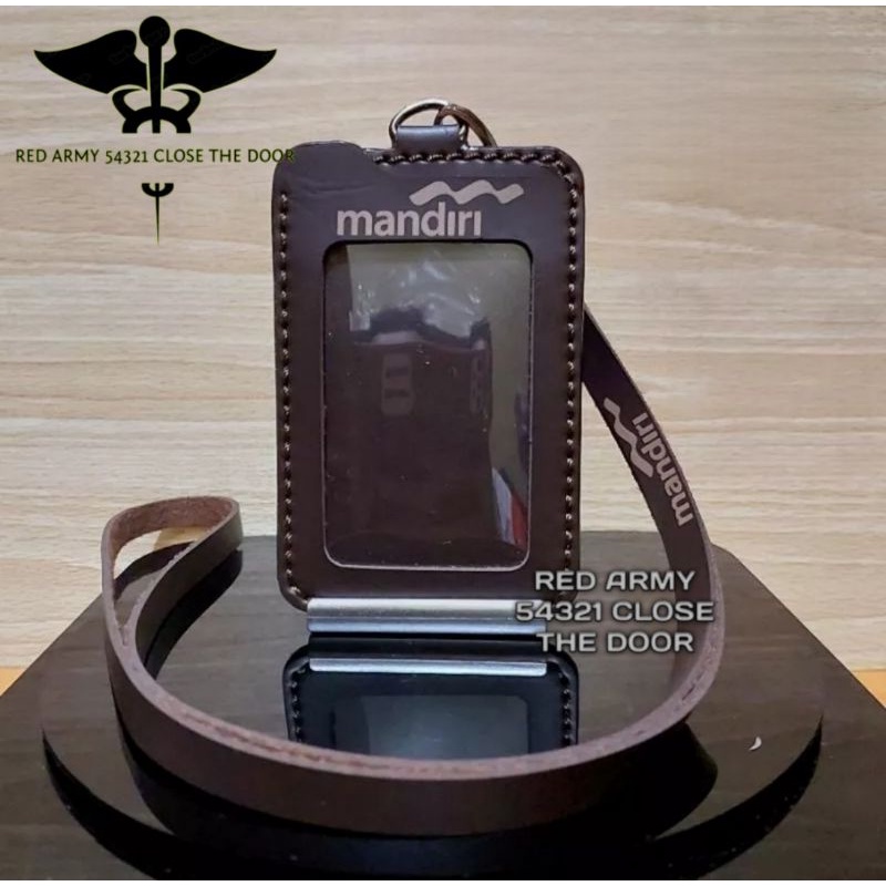 

ID Card Holder Tali Lanyard Name Tag Logo BANK MANDIRI