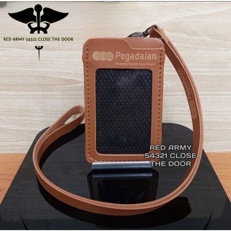 

ID Card Holder Tali Lanyard Name Tag Logo PEGADAIAN