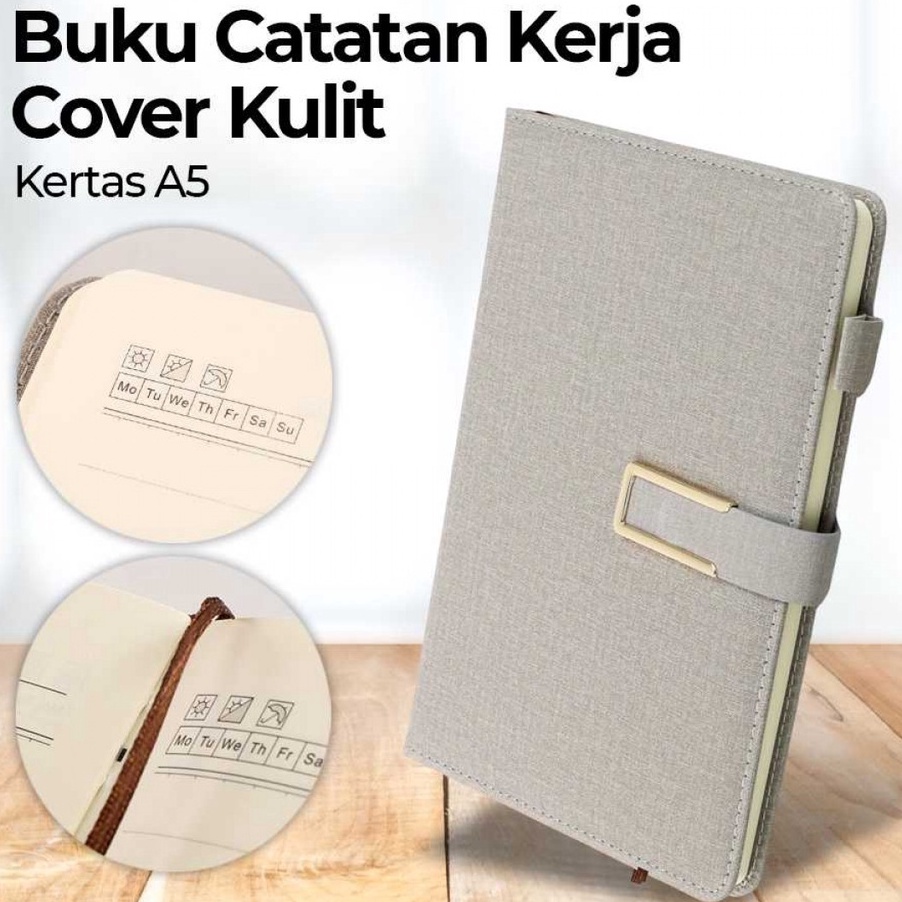 

(PT➛/P◆> Buku Catatan Kerja Notebook Diary Book Cover Kulit Kertas A5 JSK140- murahh.!