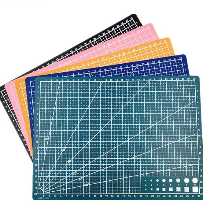 

[H-L♪➤13> A3/A4 Cutting Mat/PVC Cutting Mat Cutting Mat Dua Sisi Alat DIY Cutting Board- paling.laris.