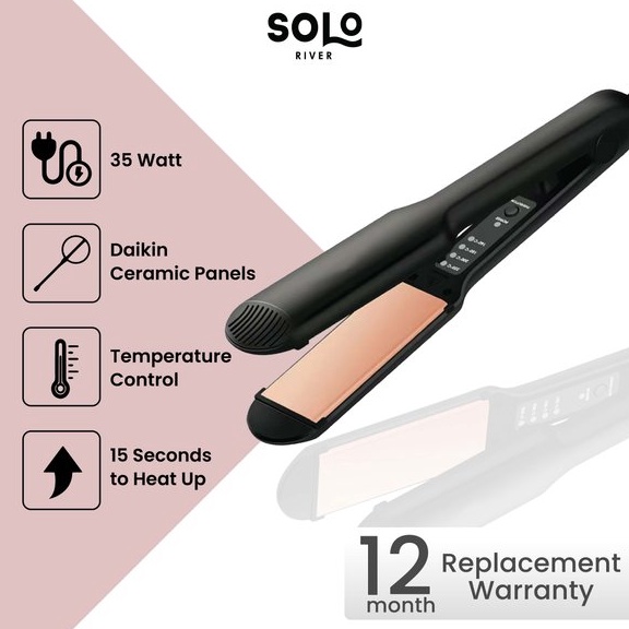 LANGSUNG KIRIM..!! Solo River Catokan Rambut Ion Hair Curler Catok Automatic Wet Dry Dual Use Hair S
