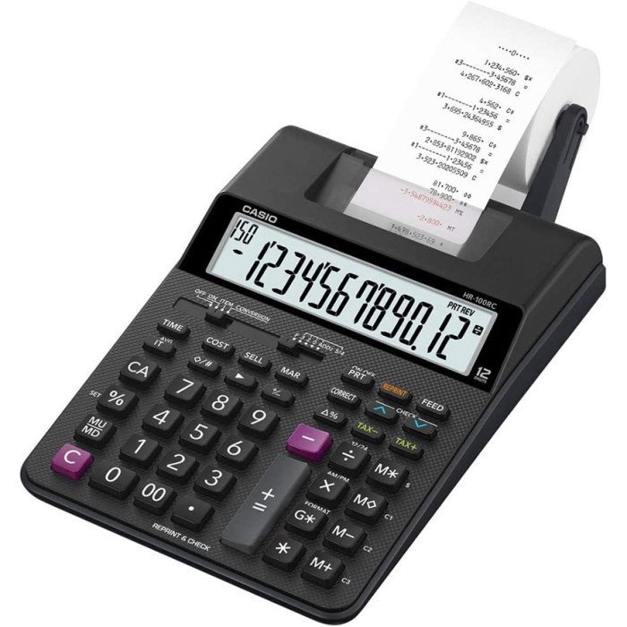 

Kalkulator Printing Kasir Casio Hr-100Rc Mini Print Calculator 100 Rc