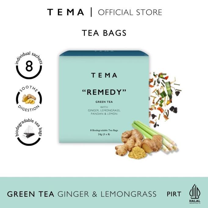 

TEMA Tea Bags - Remedy / Lemongrass Ginger Tea