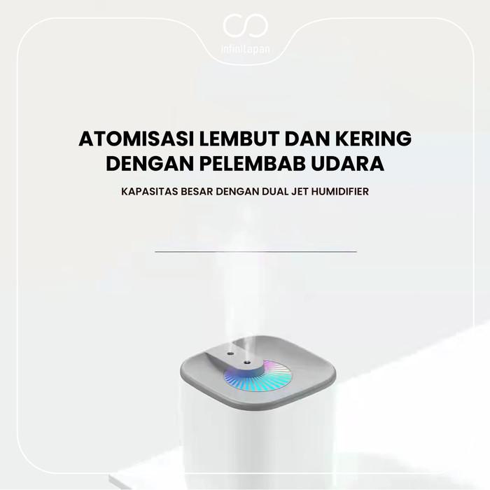 Humidifier Air Aromaterapi Diffuser 3 Liter Dual Uap Mist Pelembab