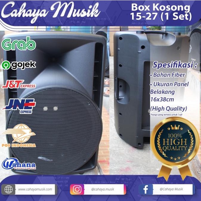 Box Speaker 15 In Bahan Plastik / Fiber Model 15-27 ( Bukan Rcf )