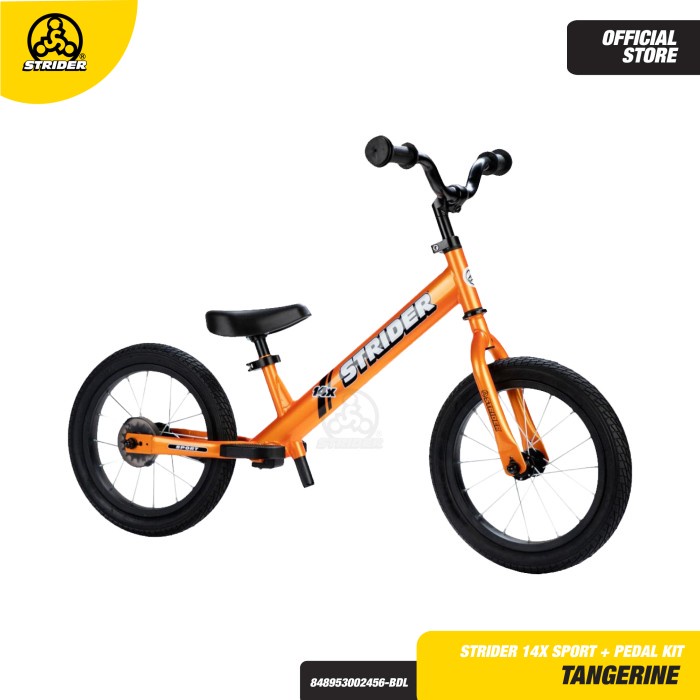 Strider - 14X Sport + Pedal Kit Tangerine - Balance Bike $12