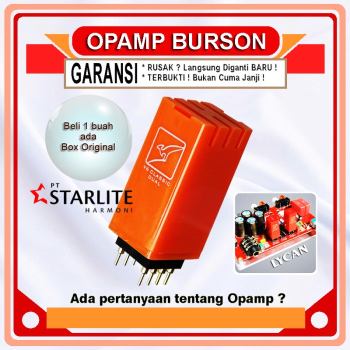 Burson Opamp V6-Classic Dual Harga /satuan