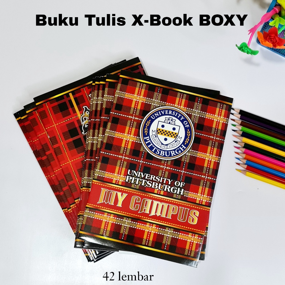 

[CODE BARANG 209DYS] SOS Buku Tulis X-Book BOXY/Besar 42 Lembar (8bk) / Buku Catatan / Buku 280