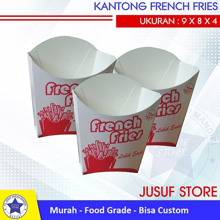 

[PROMO BH5N] Dus Kentang french fries foodgrade isi 100 pcs, murah, bisa custom 286