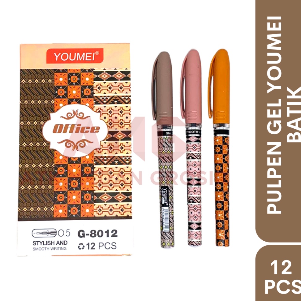 

[PROMO NV5X] PULPEN GEL YOUMEI BATIK PER LUSIN ISI 12PCS 7Y8