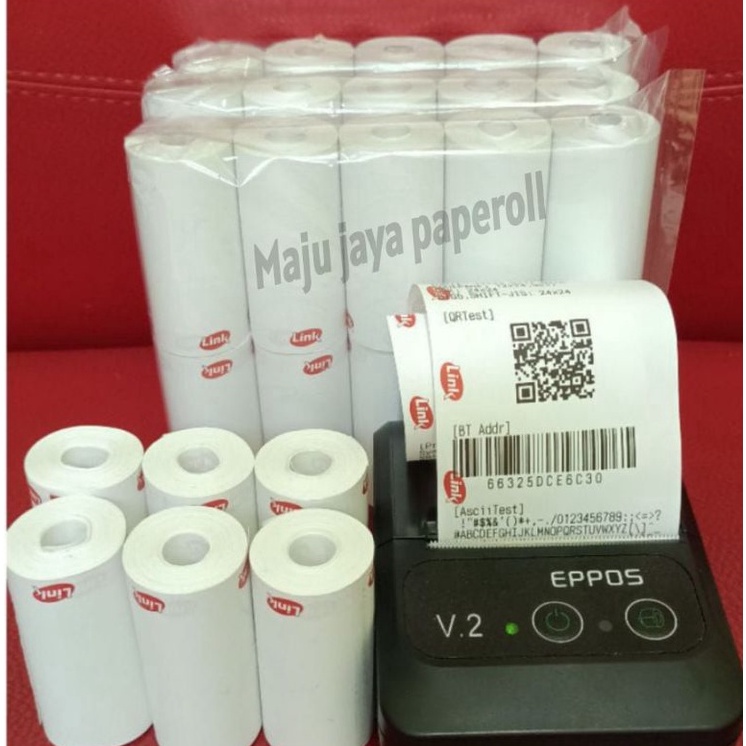 

Langsung Order Gan KERTAS THERMAL EDC LOGO LINK PER PACK ISI 10 ROLL MVB