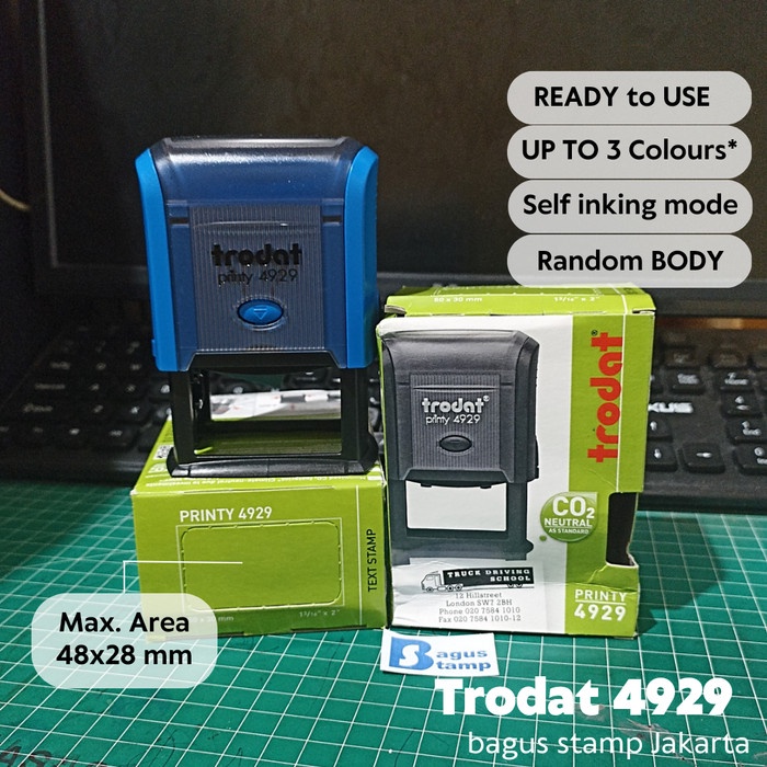

Bestseller Stempel Warna Otomatis Custom Design Trodat 4929 (Ukuran 50X30 Mm)