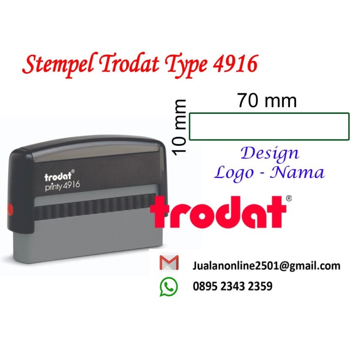 

Bestseller Stempel Trodat Type 4916