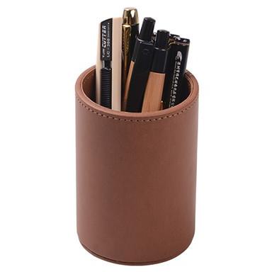 

Holder Pen Leather Silinder / Kotak Tempat Pensil Alat Tulis Kantor