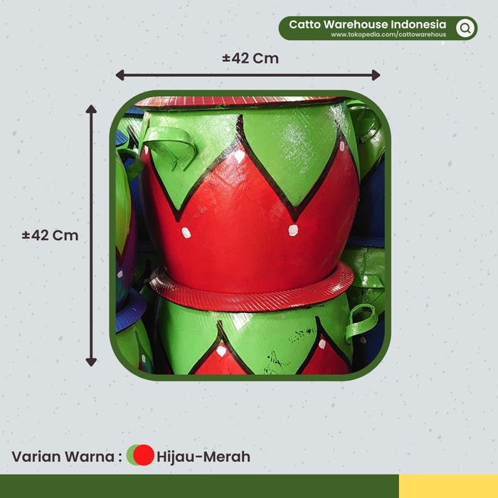 Bak Sampah Karet Ban / Tong Tempat Sampah Karet Ban