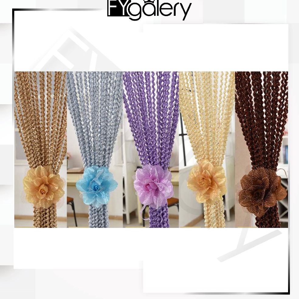 laris manis.. FYGALERY TIRAI BENANG ULIR TIRAI BENANG POLOS KEPANG TIRAI BENANG BERGERIGI