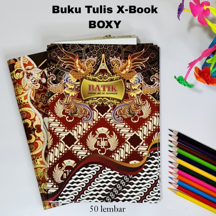 

Sos Buku Tulis X-Book Boxy 50 Lembar (8Bk) / Buku Catatan / Buku
