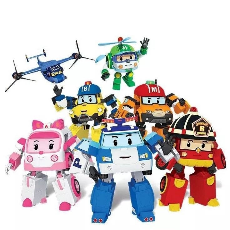 Hi Mainan anak MOBIL ROBOT POLI / ROBOT CAR POLI MOBIL ❆ ☁