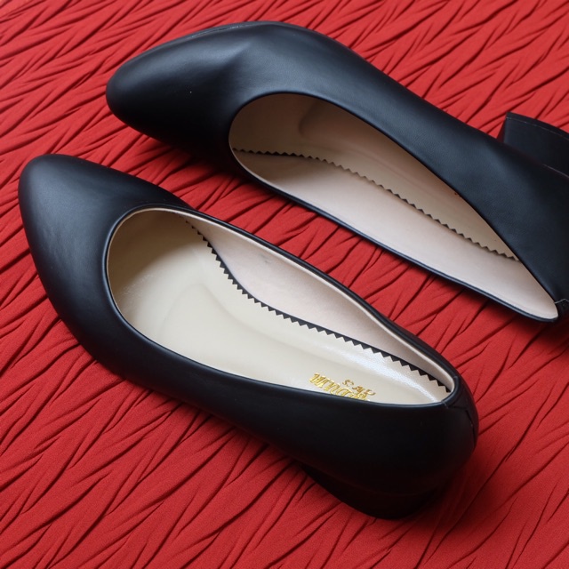 Sepatu Heels Dumbumshoes Denova Big Size 41 42 43 44 Jumbo Wanita