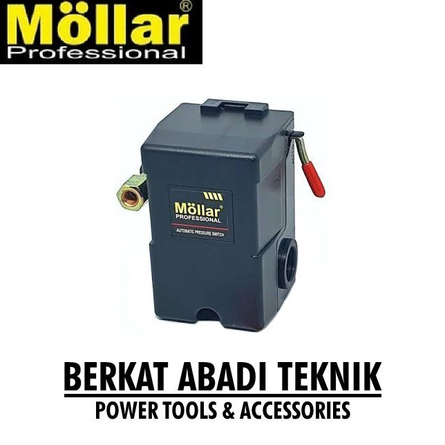 _QoQ MOLLAR Otomatis Kompresor Angin 1 Lubang Way Automatic Pressure Switch Compressor For Swan Shar