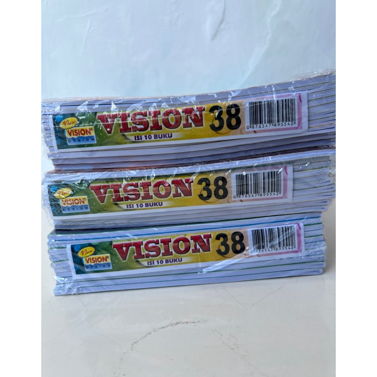 

Terbaru｀Buku tulis Vision 38 halaman (1 pack isi 10 buku)