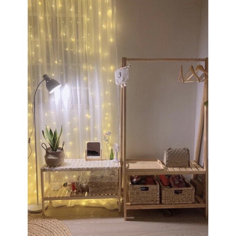 Seller?? stand hanger 2 papan / hanger baju kayu / gantungan baju rak tangga kayu ladder hanger gant